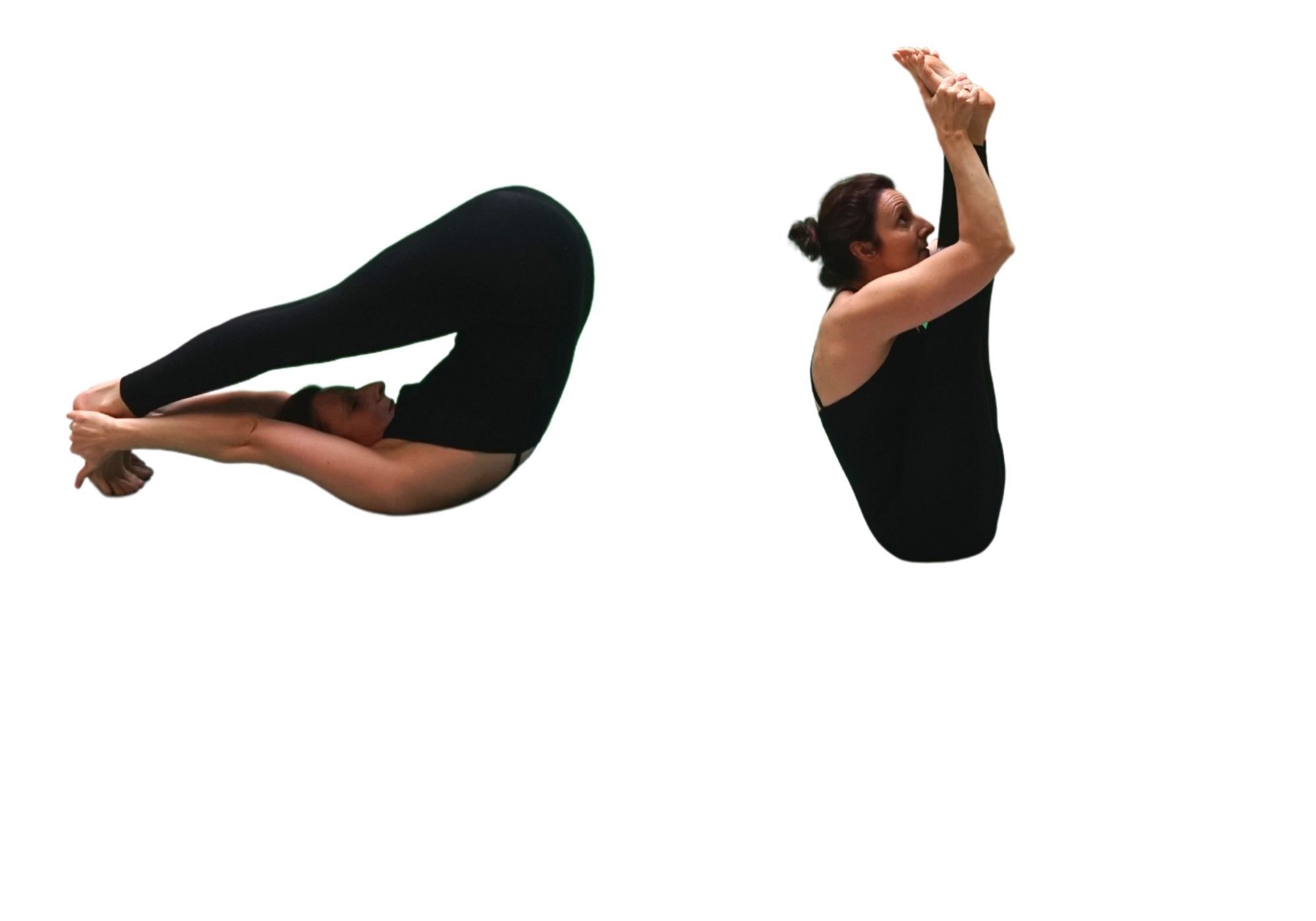 Posture de yoga : ubhaya padangusthasana B
